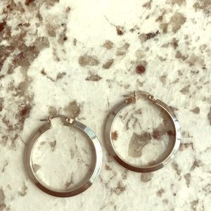Silver silver hoops!